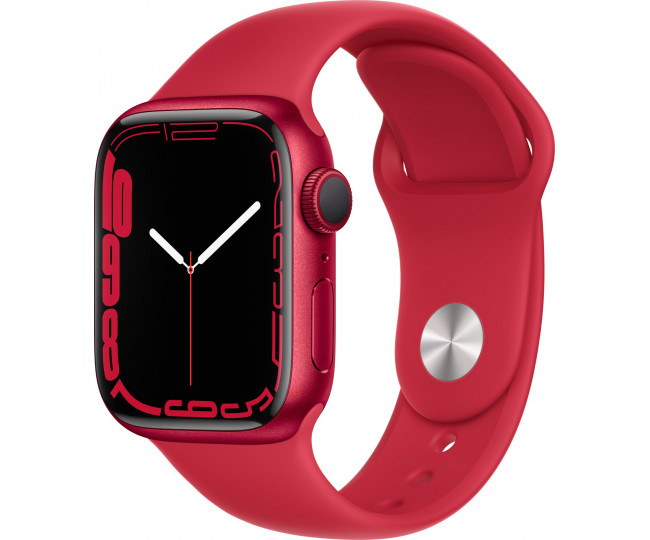 Apple Watch Series 7 GPS 41mm PRODUCT RED Aluminum Case With PRODUCT RED Sport Band (MKN23) 